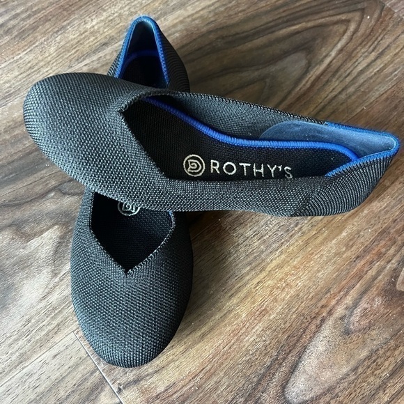 Rothy's The Flat Round Toe Shoe in Black - Picture 2 of 10